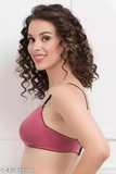 GIWb-43075805 Clovia Cotton Padded Non-Wired Multiway T-shirt Bra - Cranberry, 36-𐃗