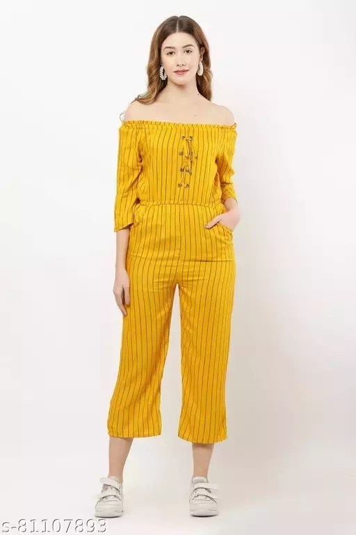 GWWa-81107895 Striped jumpsuit - Yellow, M