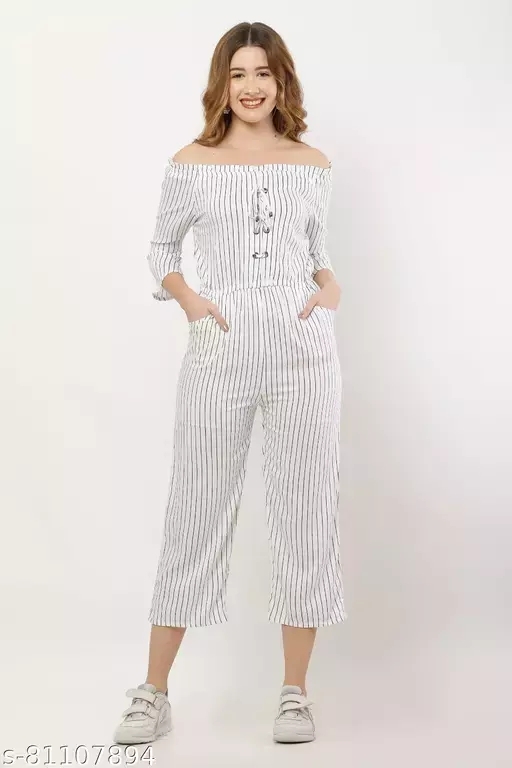 GWWa-81107894 Striped jumpsuit - Black Stripes, XL