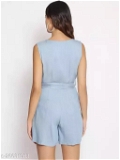 GWWa-26631981 Comfy Partywear Women Jumpsuits - Sky Blue, L