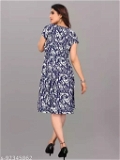 GWWb-92345859 Westrn dress for woman - Navy Blue, S