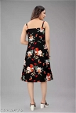 GWWb-83524082 Western dress for women - Black & Multicolour, XL