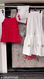 GKb-201055543 Modern Funky Girls Top & Bottom Sets - Red, 10-11Years