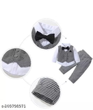 GKa-209798971 Cute Trendy Boys Top & Bottom Sets - Storm Gray, 12-18 Months