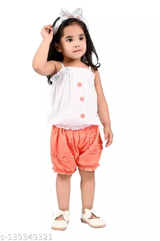 GKb- 139349320 Girls Top And Half Pant - Mona Lisa, 12-18 Months