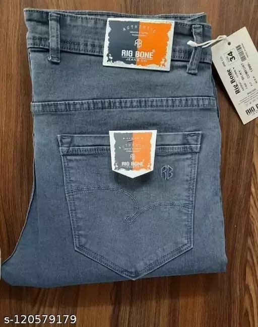 GMc-120579179 RIGBONE MEN'S REGULAR COMFORT FIT DENIM JEANS - Bali Hai, 32