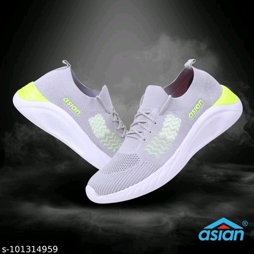 GFa-101314959 ASIAN Men's HATTRICK-26 Grey Sports Shoes for Men - P-A, IND-6