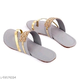 GFb-68076594 Women Kohlapuri Style Toe Ring Flats - P-A, IND-5