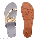GFb-68076594 Women Kohlapuri Style Toe Ring Flats - P-A, IND-8