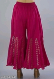 GWd-83242441 Fancy Trendy Women Palazzos - Jazzberry Jam, 30