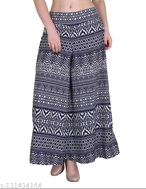 GWd- 99531526 Printed Palazzo Pants for Women - Scampi, 30