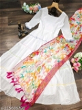 GGKa-125606791 Full length flare gown with dupatta - IMG-A, XXL