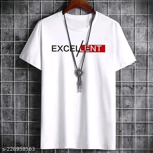 GMb-228958563 Stylish Round Neck T-shirt  - White, M