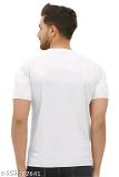 GMb-152382641  Printed Black T-shirt For Men - White, XXL