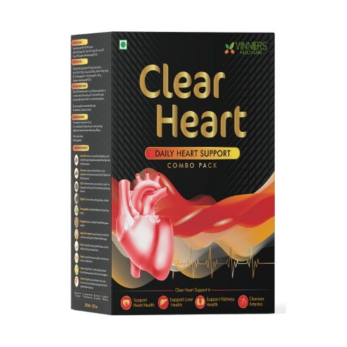 Clear Heart Combo Pack (22 Days Pack) - 450 ML + 45 Capsules