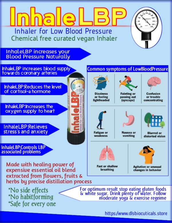DLS InhaleLBP: Chemical Free Inhaler For Low Blood Pressure