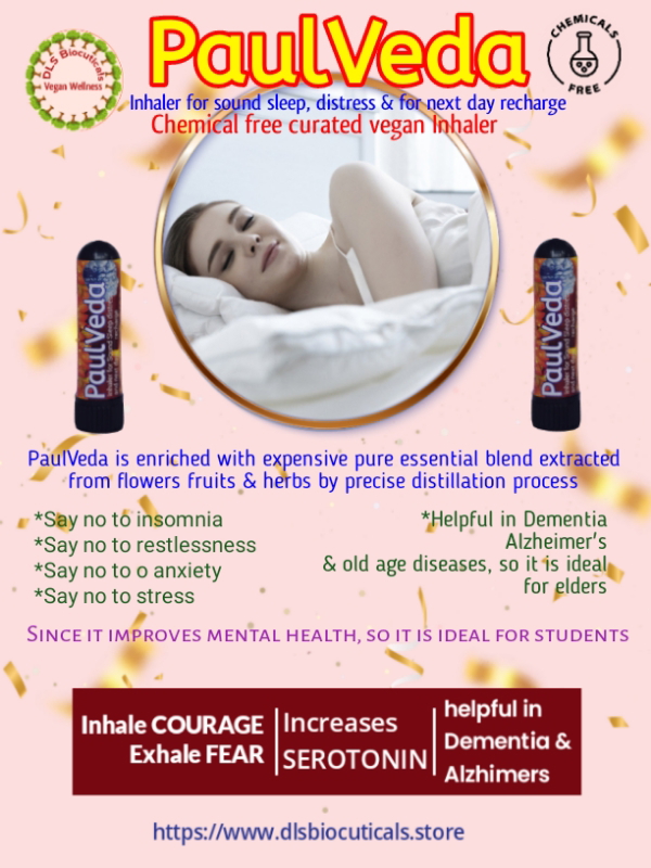 DLS PaulVeda: Inhaler For Sound Sleep Distress & For Next Day Recharge