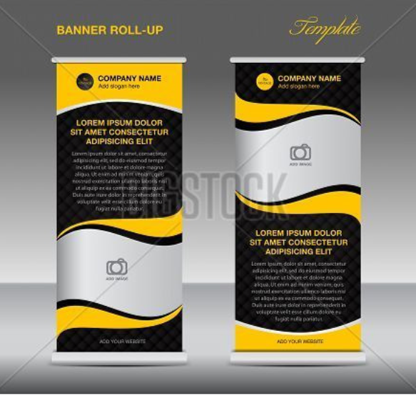 Roll up Banner stand - Aluminium Roll Up Banner Standee for Advertising, 3f. X 6f.
