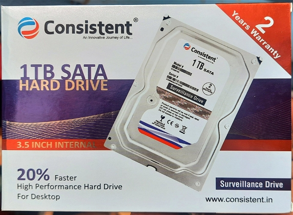 CONSISTENT HDD 1TB  (Surveillance)