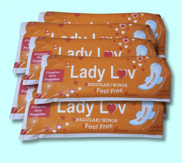 Lady Lov (Regular/Wings) 36Pads + FREE 6 Pads - Regular