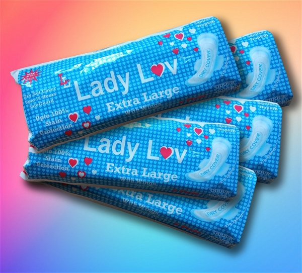 Lady Lov (XL) 30 Pads + 6 Pads FREE - XL