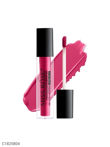 Miss Rose Shiny Liquid LipGloss 7701-020 12 - Pink
