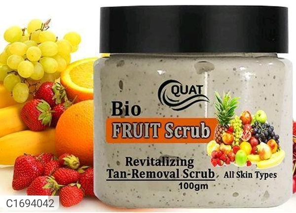 Quat Fruit Face Scrub For Exfoliating and Moisturizing, Revitalizing And Blackhead Removel