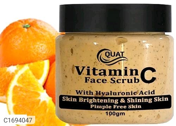 Quat Natural Vitamin C Face Brightening Exfoliating Scrub