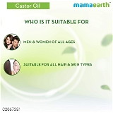 Mamaearth Pure Castor Oil, Cold Pressed, To Support Hair Growth, Good Skin and Strong Nails, 150 ml