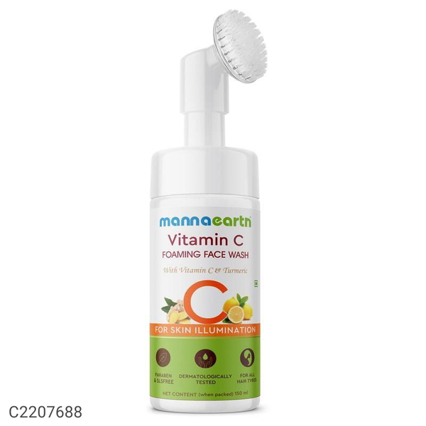 Mamaearth Vitamin C Foaming Face Wash with Vitamin C and Turmeric for Skin Illumination - 150ml - 150ml