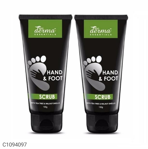True Derma Essentials Hand & Foot Scrub - 100 gm (Buy 1 Get 1 Free)