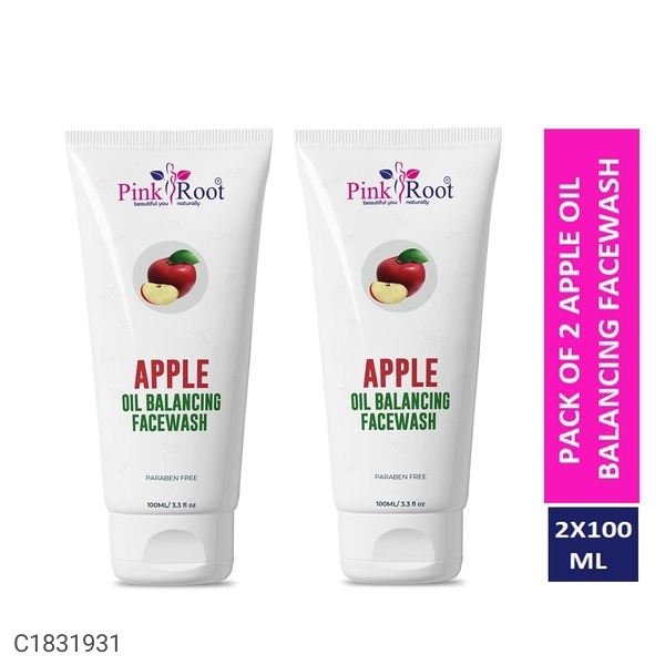 Pink Root Apple Oil Balancing Facewash 100ml Pack of 2