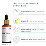 SIRONA Sirona Depigmentation Face Serum - 30 ml with Niacinamide, Vitamin C, Alpha Arbutin and Licorice Root Extract
