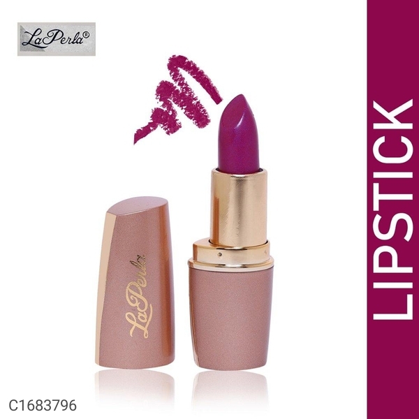La Perla Super Stay Hot Matte Finish Women's & Girls Lipsticks-(Purple)-4.5 gm