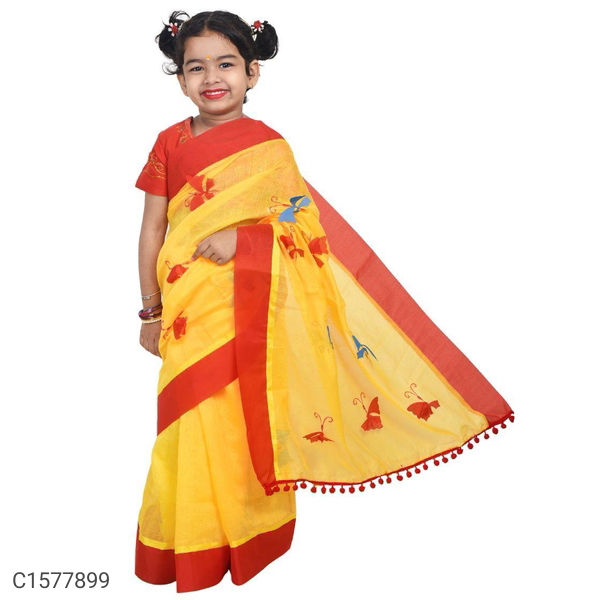Girls Handloom Saree