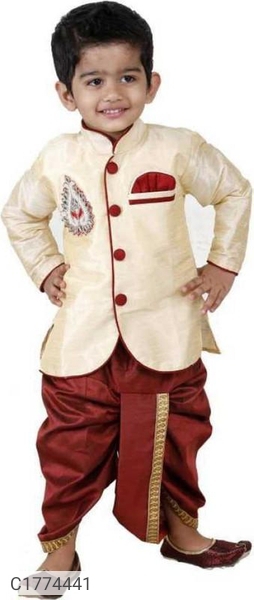 Ethnic Kids Solid Boys Kurta Set - 5-6Yr