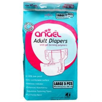 Angel Superior Absorbency Adult Diapers L Pack Of 5