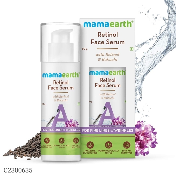 Mamaearth Retinol Face Serum with Retinol & Bakuchi for Fine Lines & Wrinkles – 30 g