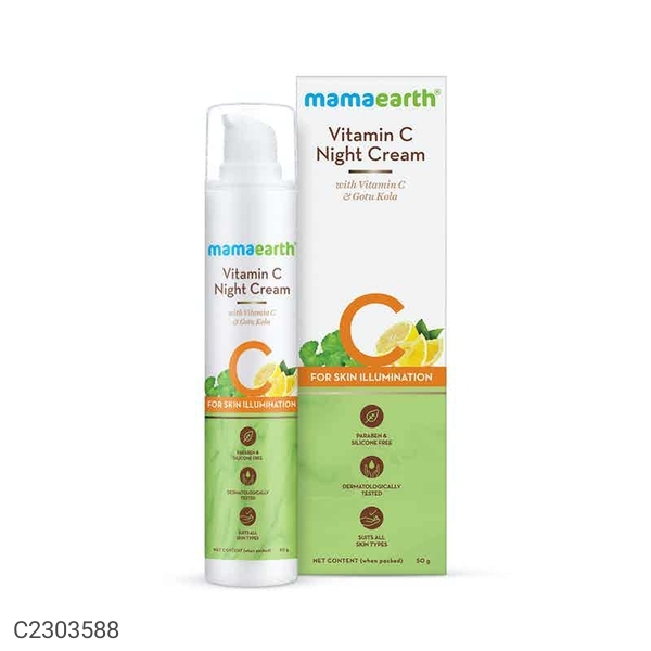 Mamaearth MamaEarth Vitamin C Night Cream For Women with Vitamin C and Gotu Kola for Skin Illumination - 50g