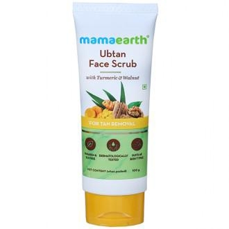 Mamaearth Ubtan Face Scrub with Turmeric & Walnut For Tan Removal 100 g