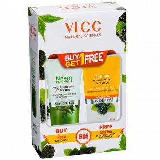 VLCC Vlcc Neem Face Wash (Free Anti Tan Skin Lightenning Face Wash 150 g) 150 ml