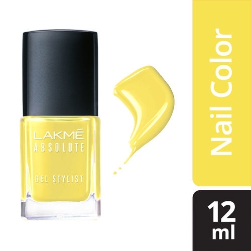 Lakme Absolute Gel Stylist Nail Color 54 Lemon Zest 12 ml
