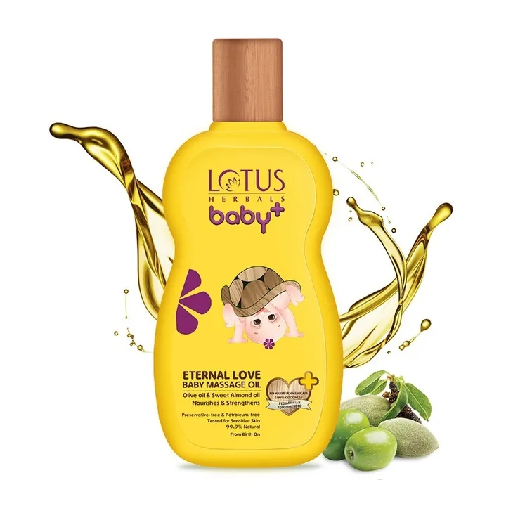 Lotus Herbals Baby+ Eternal Love Baby Massage Oil - 200 ml