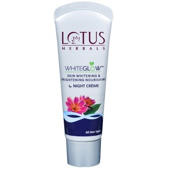 Lotus Herbals Whiteglow Skin Whitening & Brightening Nourishing Night Cream - 60g