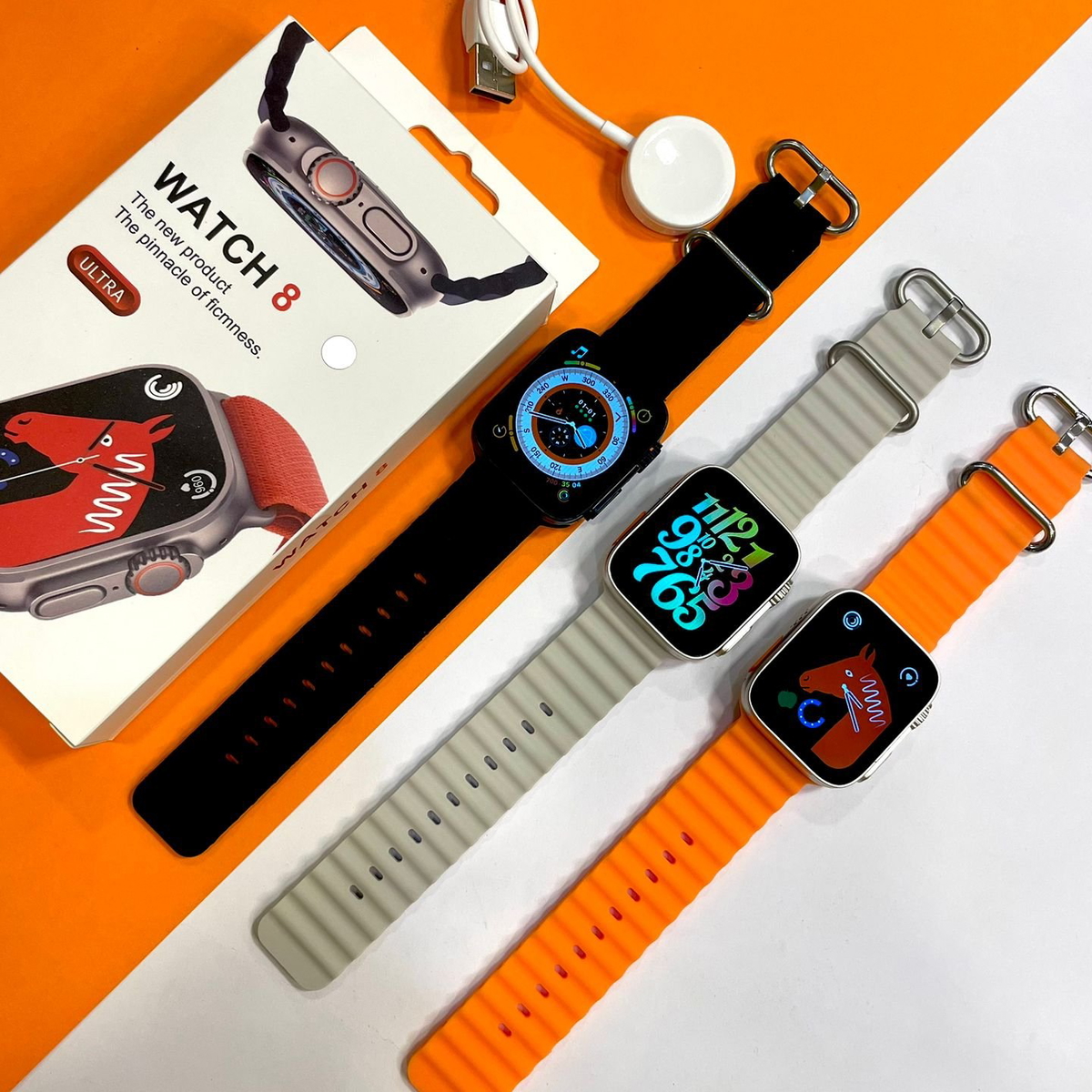 Smartwatch Series 8 Ultra Triple buttons Crown Working Watches GPS