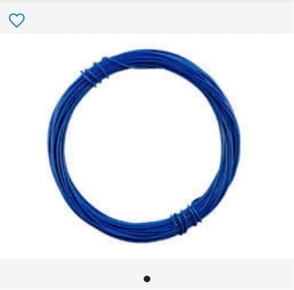2m Single Lead Hookup Breadboard Jumper Wire - Blue