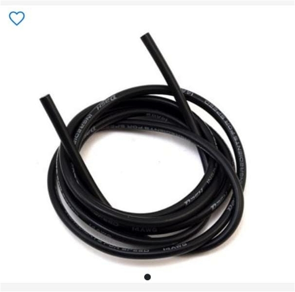 1M High Quality Super Flexible 14AWG Silicon Wire - Black