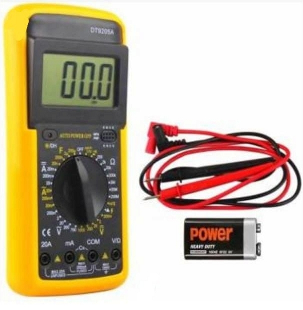 Unity DT9205a Digital Multimeter with Extra Large Display