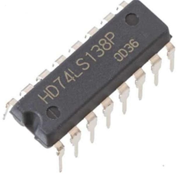 74138 IC 3 of 8 line demultiplexer decoder IC