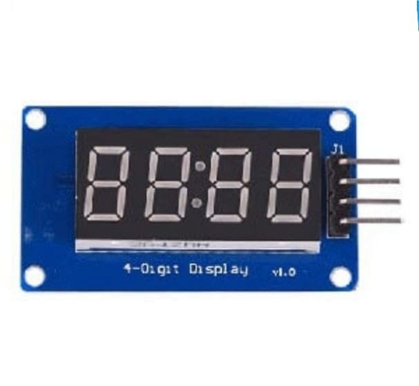 4-Digit Multiplexed 7 Segment LED Display Module for Clock